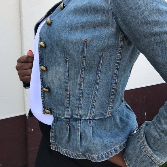 Marc Jacob Peplum Jean Jacket - Picture 3 of 5